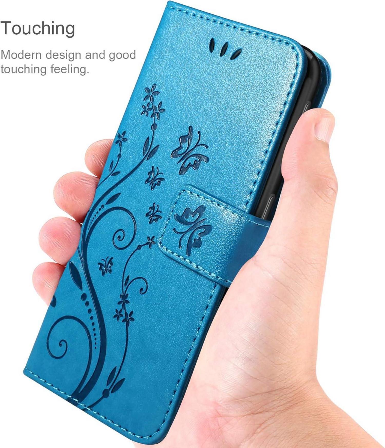 AROYI Samsung Galaxy A52 5G/4G/A52S 5G Leder Flip Wallet Hülle Blau