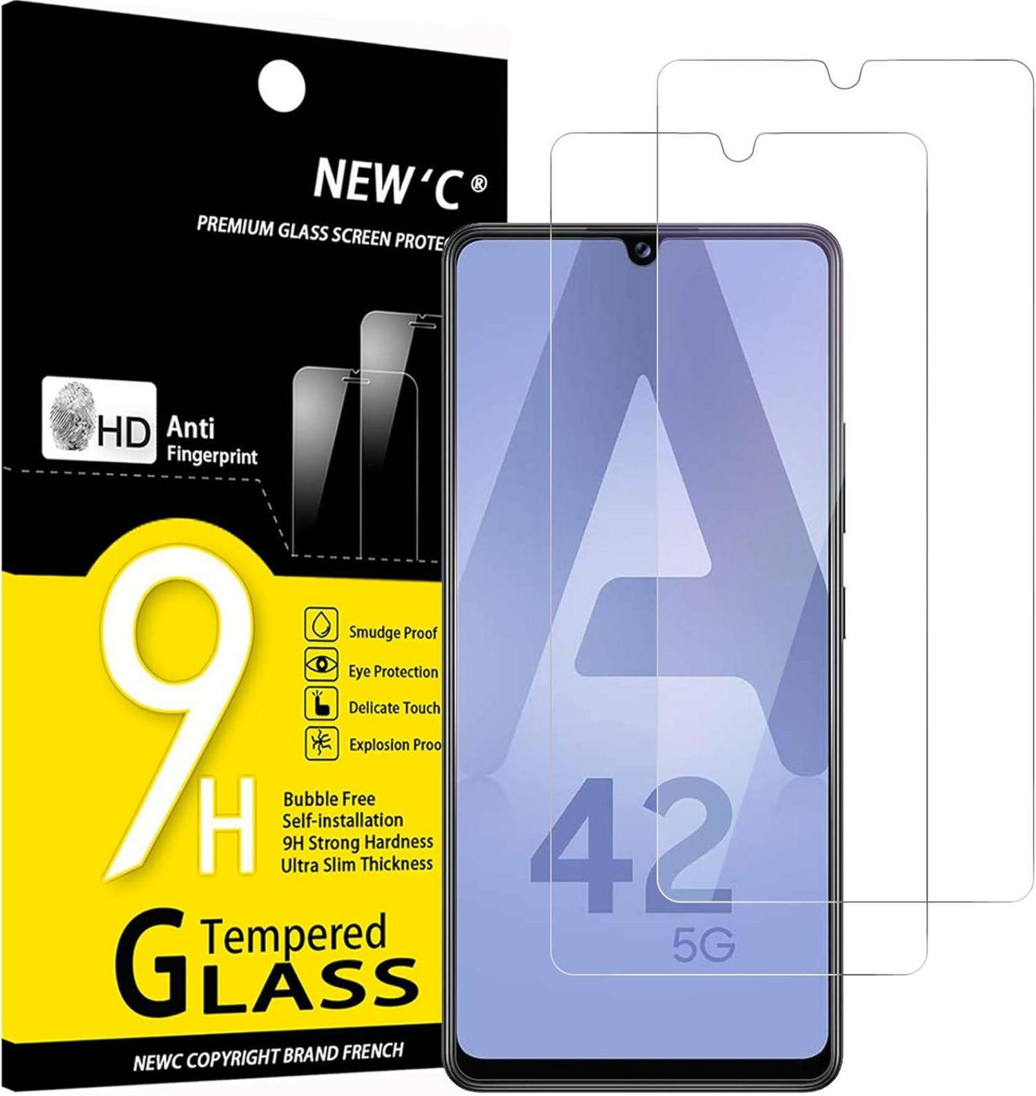 Panzer Schutz Glas Samsung Galaxy A42 5G M12 9H Härte Displayfolie