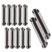 Cannoli-Backform 12er Set aus Edelstahl – Für perfekte sizilianische Röhren