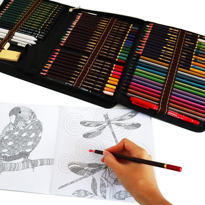 Professionelles 72-teiliges Kunst Bleistift Set in Tasche