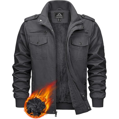 Herren Winterjacke Sherpa gefüttert, warm & winddicht