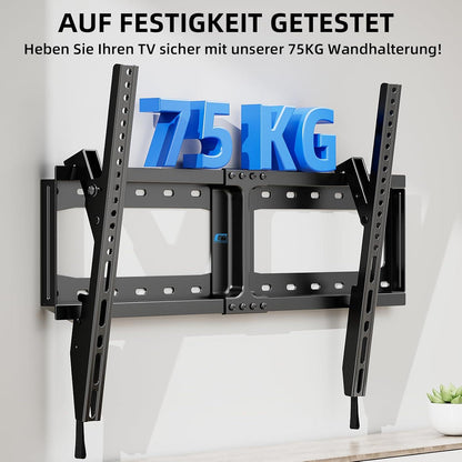 Neigbare TV Wandhalterung für 32-75 Zoll Fernseher bis zu 75KG