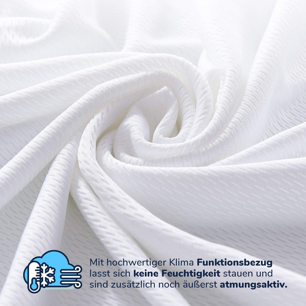 Kaltschaum Topper 180x200cm H2&H3 Matratzenauflage 7cm