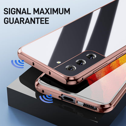 Samsung Galaxy S21 5G Hülle Rose Gold Magnet Adsorption 360 Grad Schutz