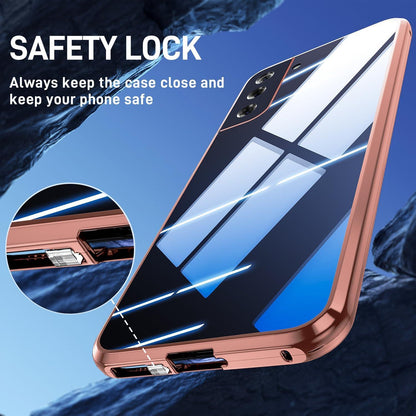 Samsung Galaxy S21 5G Hülle Magnet Adsorption 360° Schutz Aluminium Glas Cover
