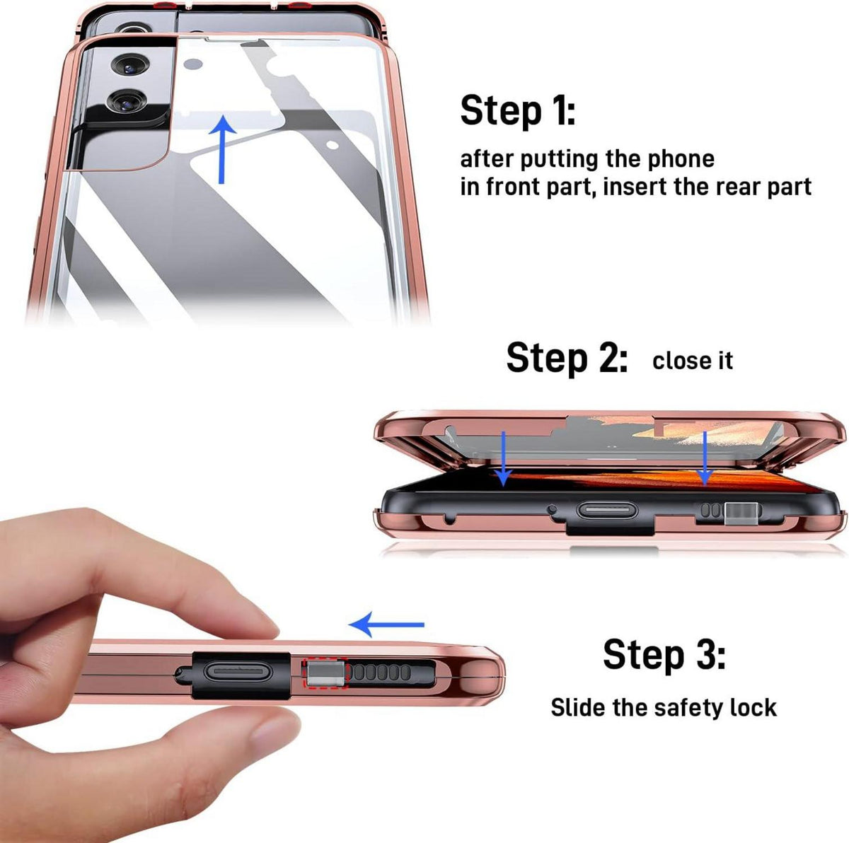 Samsung Galaxy S21 5G Hülle Magnetische Adsorption 360 Grad Schutz