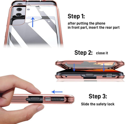 Samsung Galaxy S21 5G Hülle Magnetische Adsorption 360 Grad Schutz