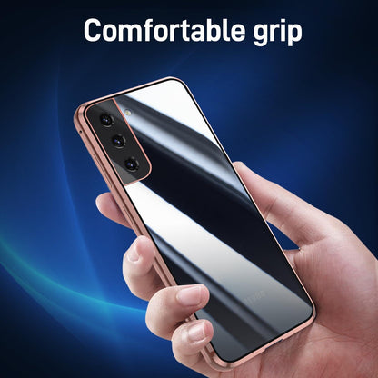 Samsung Galaxy S21 5G Hülle Magnet Adsorption 360° Schutz Aluminium Glas Cover