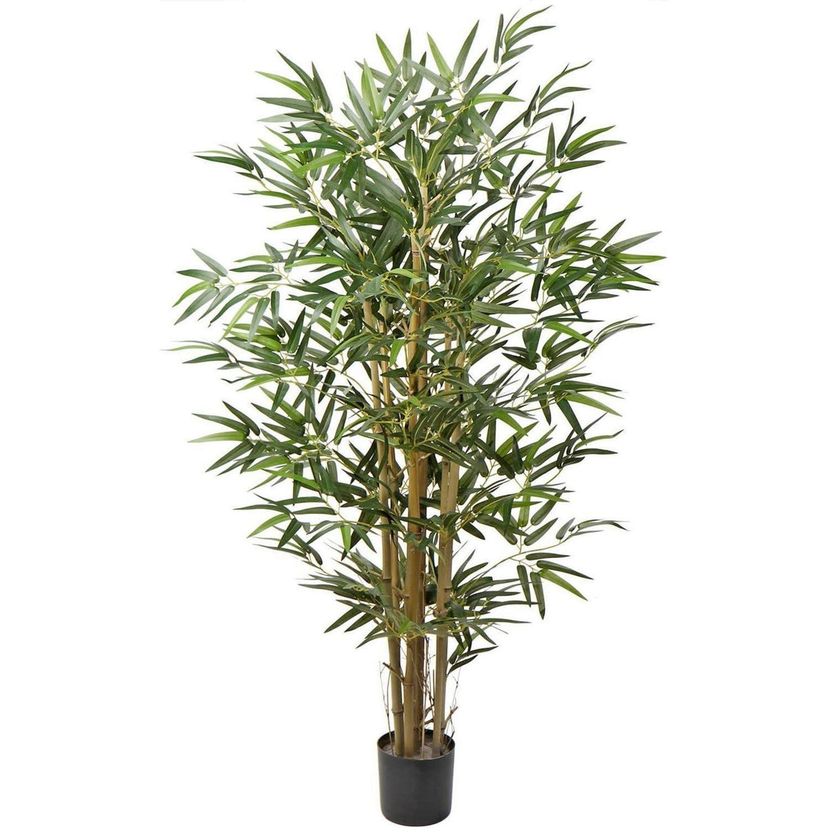 Künstlicher Bambusbaum mit Echtholzstamm, 121.9 cm Grün