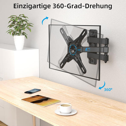 TV Wandhalterung Full Motion Swivel Tilt 17-42 Zoll VESA 200x200mm
