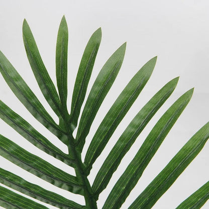 Künstliche Palmwedel Set 5 Stück 45cm Grün Textilpalmwedel