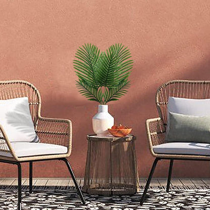 Künstliche Palmwedel Kunstpflanze Set 6 Stück 31-45 cm Grün