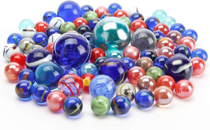Glasmurmeln 680g Bunt Spielzeug Deko Pflanzendeko Kinder