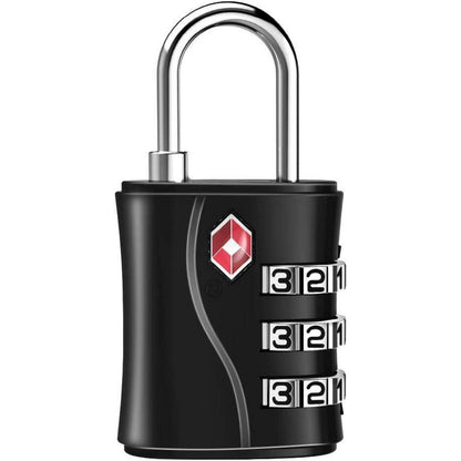 TSA Kofferschloss Zahlencode 3-stellig, Gepäckschloss