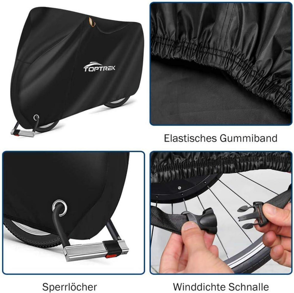 Fahrradgarage 210D Oxford-Gewebe wasserdicht 200x110x70cm Sonnenschutz