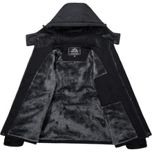 Herren Winter Skijacke Fleece Gefüttert Wasserdicht Atmungsaktiv Schwarz Grau 3XL