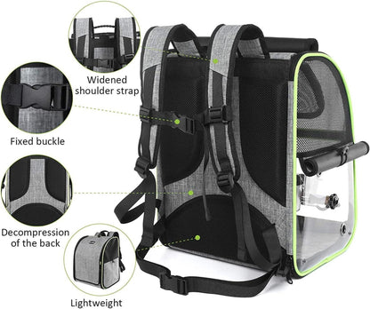 Pecute Rucksack Vögel Holzstab Träger Transportbox 34x28x43cm