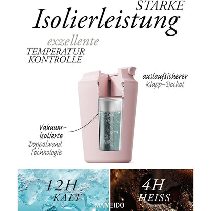 Thermobecher 700ml doppelwandig isoliert Edelstahl