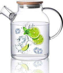 Glasteekanne mit Siebeinsatz für losen Tee - 1500ML/50,7OZ