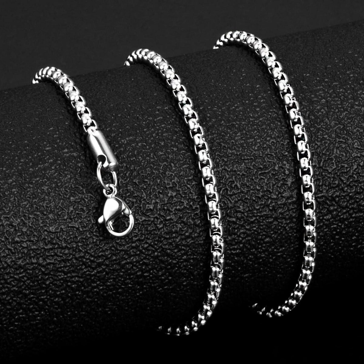 Edelstahl Seilkette für Damen und Herren, 1,5-5,0 mm Breite, 45-80 cm Länge