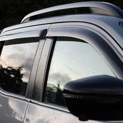 Windabweiser für Nissan Navara D23 2015-2024 – 4tlg. Rauch Schwarz
