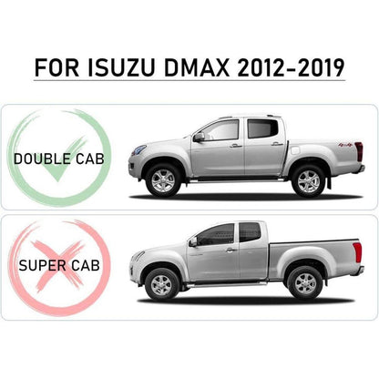 Windabweiser Isuzu D-Max 2012-2019 Rauchgrau 4-tlg.