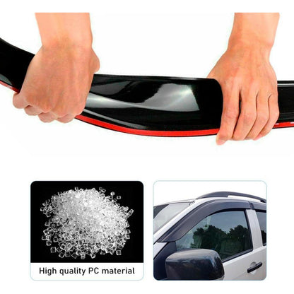 Windabweiser Isuzu D-Max 2012-2019 Rauchgrau 4-tlg.