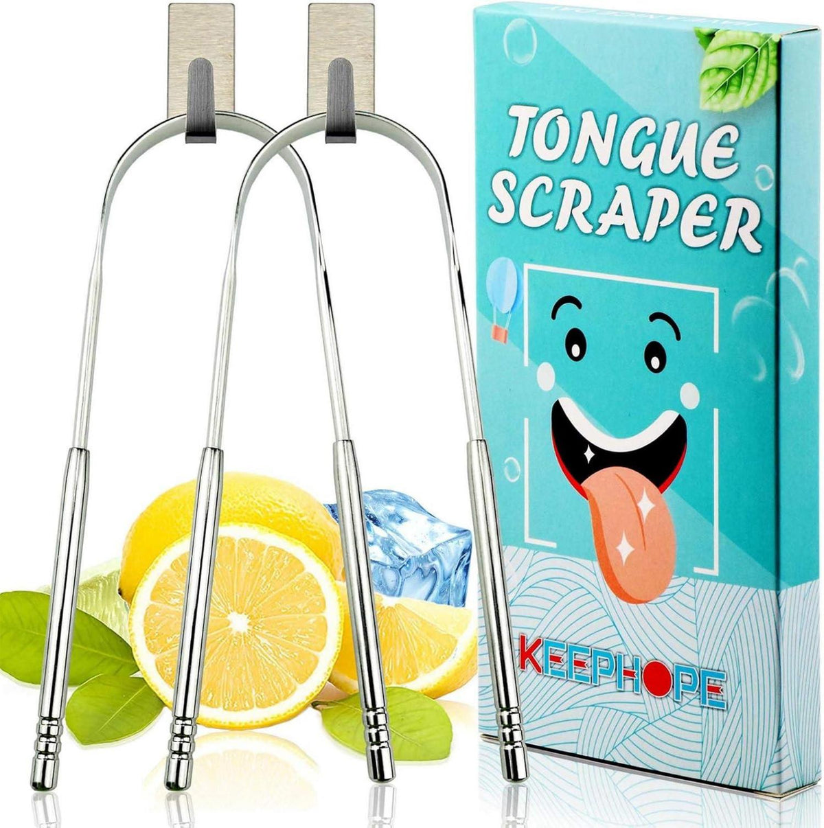 Zungenreiniger Edelstahl Zungenschaber Mundgeruch entfernen