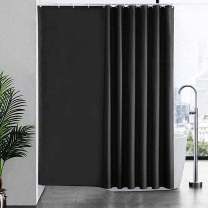 Duschvorhang Anti-schimmel Textil Wasserdicht 240x180cm Schwarz
