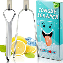 Zungenreiniger Edelstahl Zungenschaber 4er Set Mini-Haken