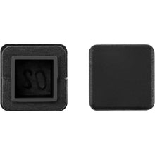 Quadratstopfen 20x20 mm Schwarz Möbelgleiter 20 Stück