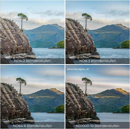 72mm ND Filterset Neutral Graufilter Kit ND4+ND8+ND64+ND1000