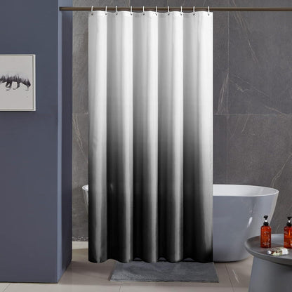 Duschvorhang Überlänge Antibakteriell Wasserdicht 240x200cm 16 Haken