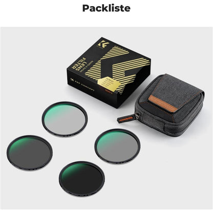 77mm ND Filter Set ND4+ND8+ND64+ND1000 für Kreative Fotos