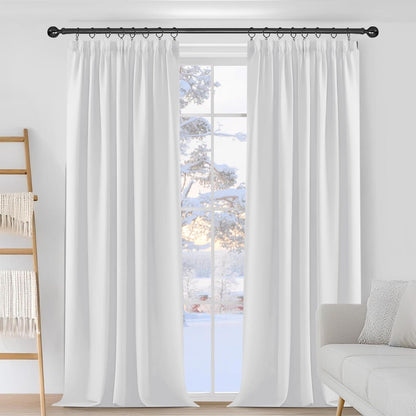 Verdunkelungsvorhang Grau 229x229 cm - 2er Set für Schlafzimmer