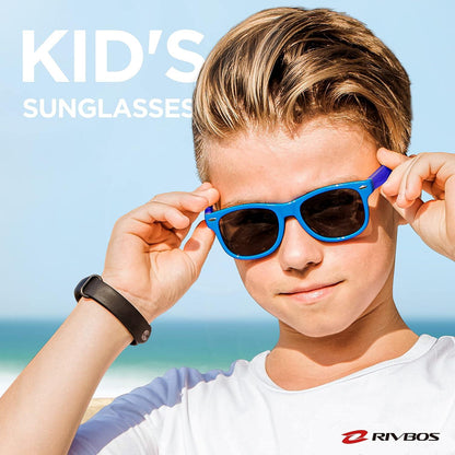 Kinder polarisierte Sonnenbrille mit Riemen UV400 Schutz
