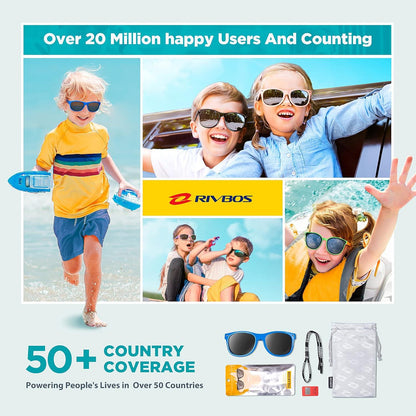 Kinder polarisierte Sonnenbrille mit Riemen für Jungen Mädchen RBK004