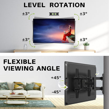 TV Wandhalterung Schwenkbar Neigbar bis 90 Zoll VESA 600x400mm 68.2kg