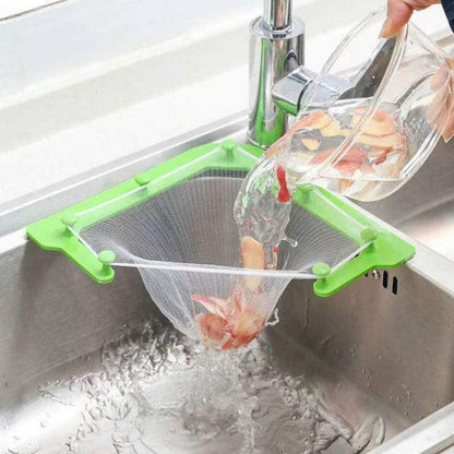 Abflusssieb Küche mit 100 St. Siebbeutel, Netztasche, Küchensieb