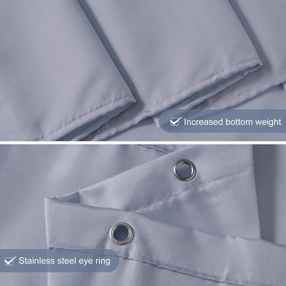 Duschvorhang Textil Anti-schimmel Wasserdicht Waschbar Polyester 120x200cm