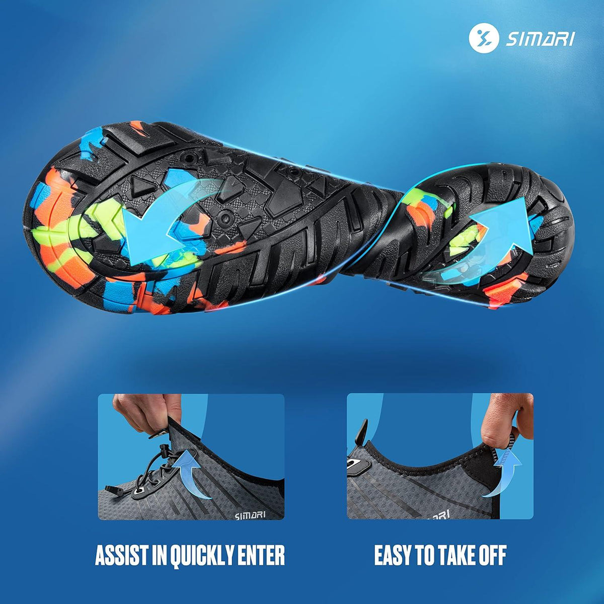 Wasserschuhe SIMARI WP001 schnell trocknend für Damen und Herren