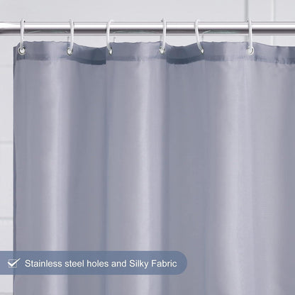 Schmaler Duschvorhang aus schimmelresistentem Polyester Stoff