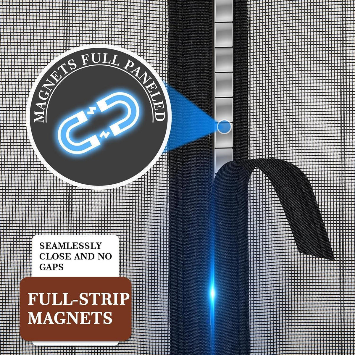 Fliegengitter Tür Magnetisch 158x206cm – Insektenschutz Doppeltür