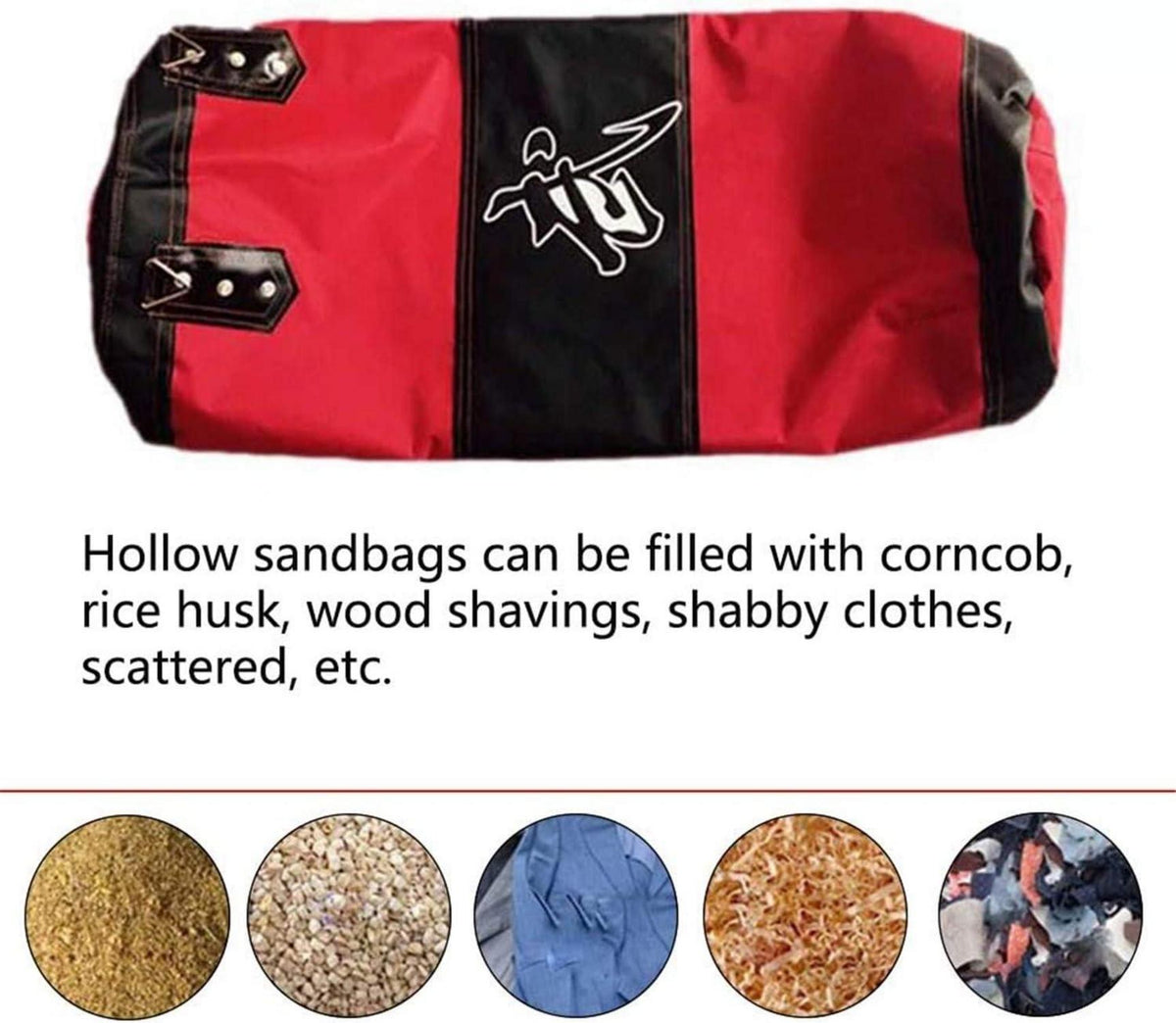 Boxsack Hängend Sandsack Boxen für Muay Thai MMA UFC 120cm - Rot