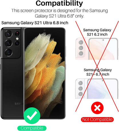 Samsung Galaxy S21 Ultra Schutzfolie 4er-Pack Kamera TPU