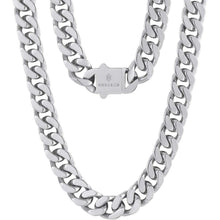 Panzerkette Herren 12mm 18K Gold Plattierte Cuban Link Chain
