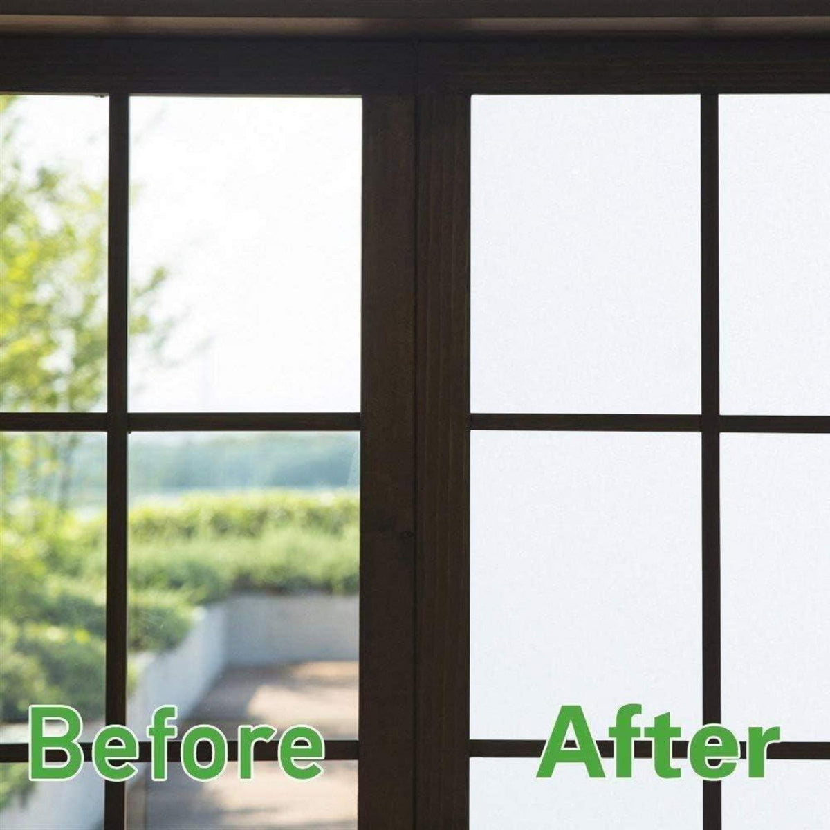 Milchglas Fensterfolie 44.5x200cm – Privatsphäre & Dekoration