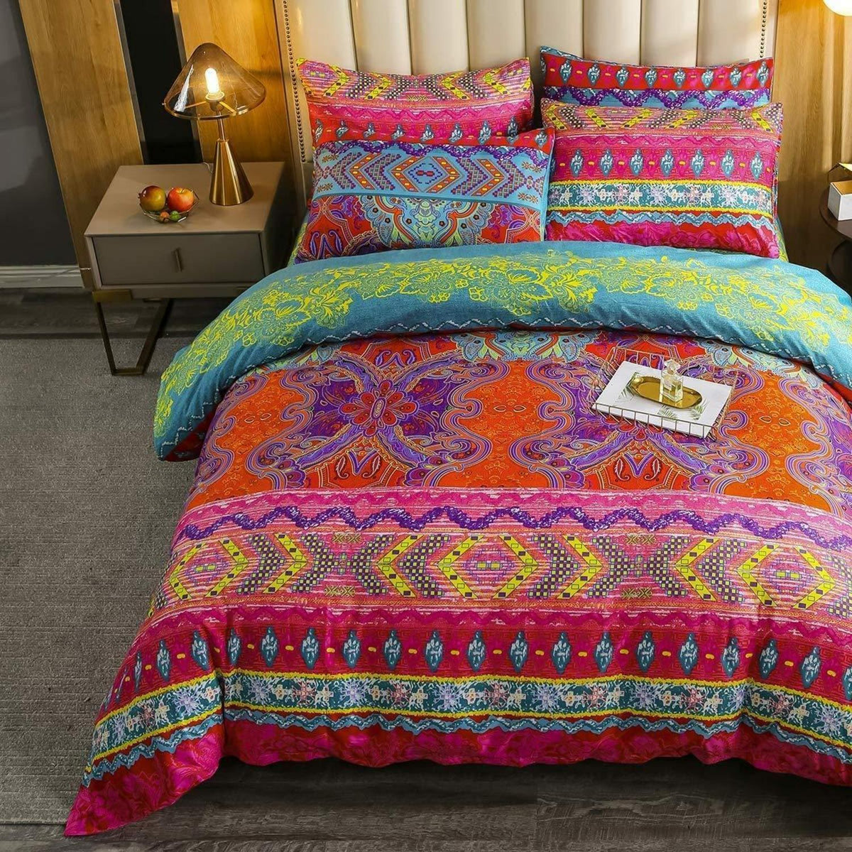 Böhmisches Bettwäsche-Set 2tlg. – Exotisch & Hippie Stil