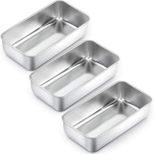 Kastenform 3er Set Edelstahl Brotbackform Königskuchenform Toastform
