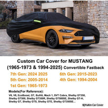Autoabdeckung Ford Mustang 1965-2025 | Wasserdicht & Schutz